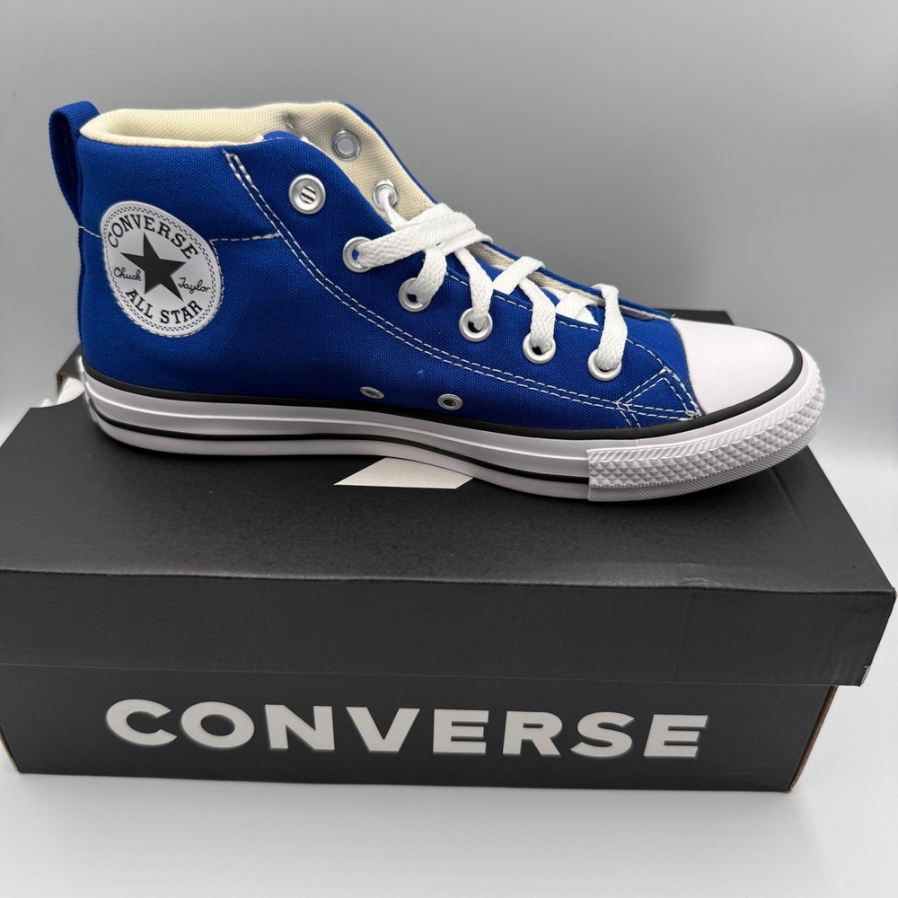 Converse Chuck Taylor All Star Street Mid Blue White A17065F Mens 7 Womens 9 NEW